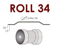 Скоба упак. ROLL 34/15, Omer (24 тыс.шт.)