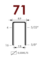Скоба 7116W (10 / 200 тыс. шт.)