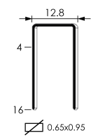 Скоба A-08, обивочная мебельная для пневмостеплера