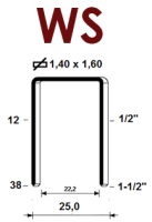 Скоба WS/15, Omer (20 тыс.шт.)