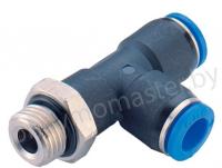 Фитинг L-образный цанговый 12мм - наружная резьба M16, CDC Pneumatics