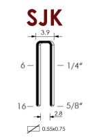 Скоба SJK/14 galv, Omer (20 / 240 тыс.шт.)