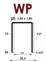 Скоба WP/38, Omer (10 тыс.шт.)