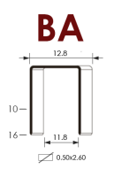 Скоба BA/16 galv, Omer (2.5/40 тыс.шт.)
