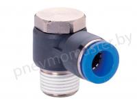 Фитинг Г-образный цанговый поворотный 8мм - наружная резьба R1/2, CDC Pneumatics