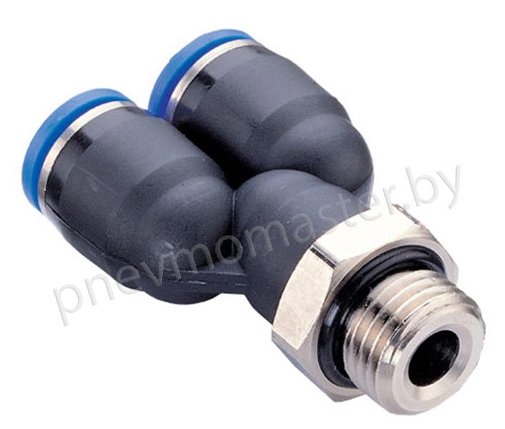 Фитинг y. Фитинг для пластиковых трубок 12мм с наружной резьбой. Быстросъем тройник 6мм. Фитинг-переходник (пневмо) для пластиковых трубок 6*6мм partner. Фитинг тройник 6 мм с быстросъемом.