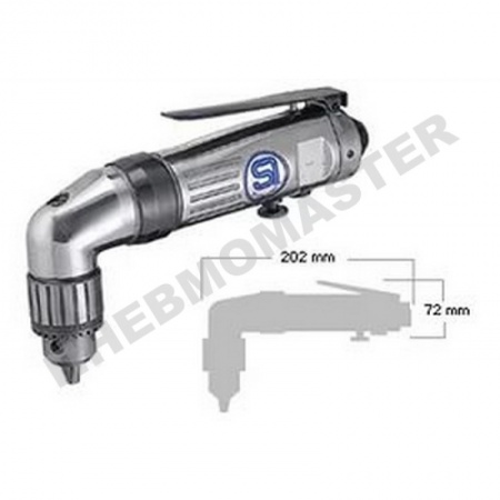 Пневмодрель угловая Shinano SI-5355, 1200об