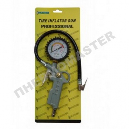 Пистолет для подкачки шин Partner с манометром